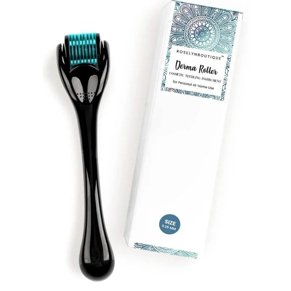 New Derma Roller for Beard Hair Skin Face 540 Titanium .25mm - Picture 1 of 6